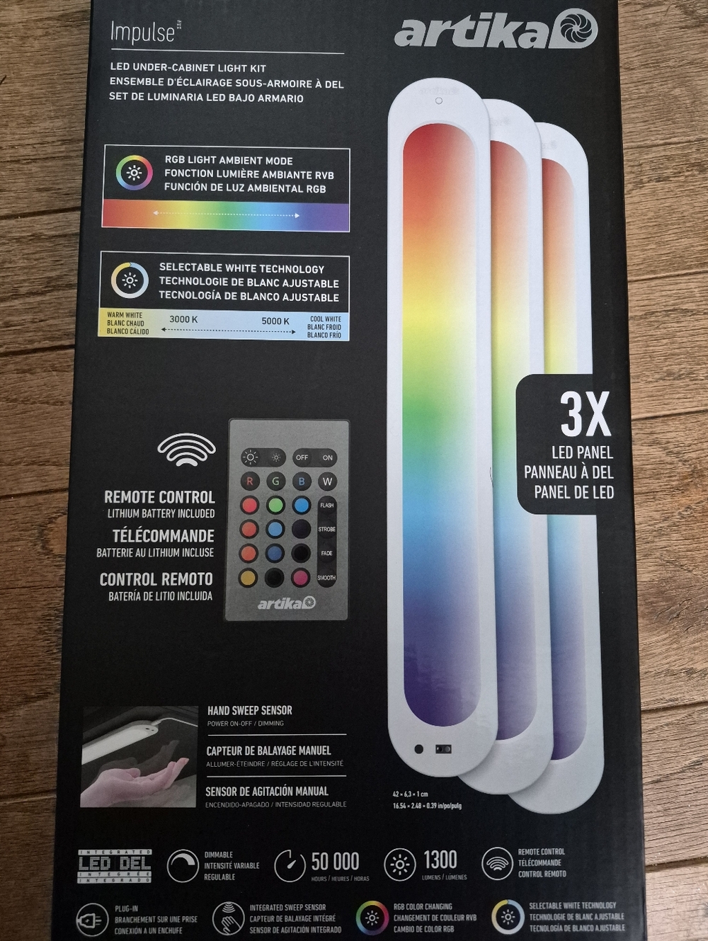 Artika Impulse LED Under-Cabinet Light Kit - RGB White